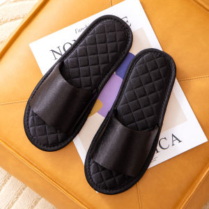 New Simple Solid Color Home Slippers A Pair Of Indoor Home High-End Couple Soft-Soled Slippers For Home Use