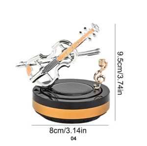 Parfum Pajangan Dashboard Mobil Motif Biola Tenaga Surya - Car