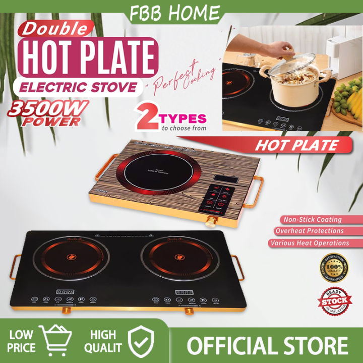 3500W Electric Induction Cooker Stove 2 Burner Induction Inverter