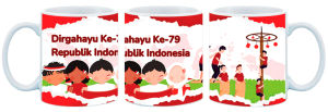 Mug Gelas Keramik Kemerdekaan Indonesia Cetak HD SNI Import