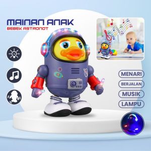 BW-M311 Mainan Anak Bebek Astronot Joget Robot Menari Ada Lampu + Musik / Dancing Robot Joget Space Duck Dance Kids / Mainan Bebek Luar Angkasa