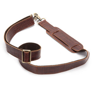 EDERN Retro Crazy Horse Leather Shoulder Strap with Shoulder Rest Adjustable Leather Bag Replacement Straps Metal Hooks Men Bag Strap