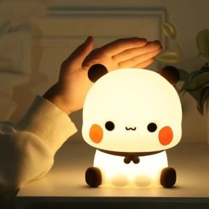 Crayon Shin-Chan Silicone Night Light 3 Level Dimmable Touch Control Soft Glow Lamp for Kids Room Nursery Decor Desktop Bedside