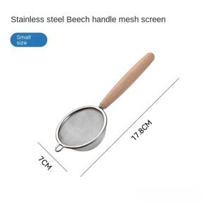 Handle Stainless Steel Small Colander Fine Mesh Oil Strainer Multi-function Filter Mesh Flour Sifter Kitchen Baking Tools Nice