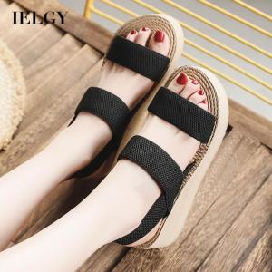 IELGY womens travel outside wear espadrille sandals with beach wedge heels