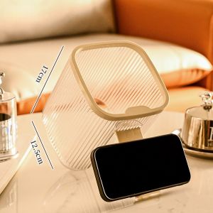 Mini Desktop Bin ถังขยะขนาดเล็กหลอดพร้อมฝาปิดที่วางโทรศัพท์ห้องนอนถังขยะถังขยะกล่องเก็บของในครัว Home Desk Dustbin