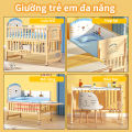Cũi cho trẻ sơ sinh đa năng,Bàn học sinh,Kệ để đồ ,Giường trẻ em có thể ghép nối/ có kèm bánh xe. 