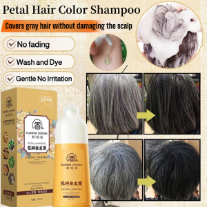 Natural Petal Hair Dye Cream Lazy Bubble Hair Dye Hair Dye Shampoo Cover Grey Hair Without Damaging The Scalp Gentle No Irritation Hair Coloring 懒人泡泡染发剂 染发洗发水