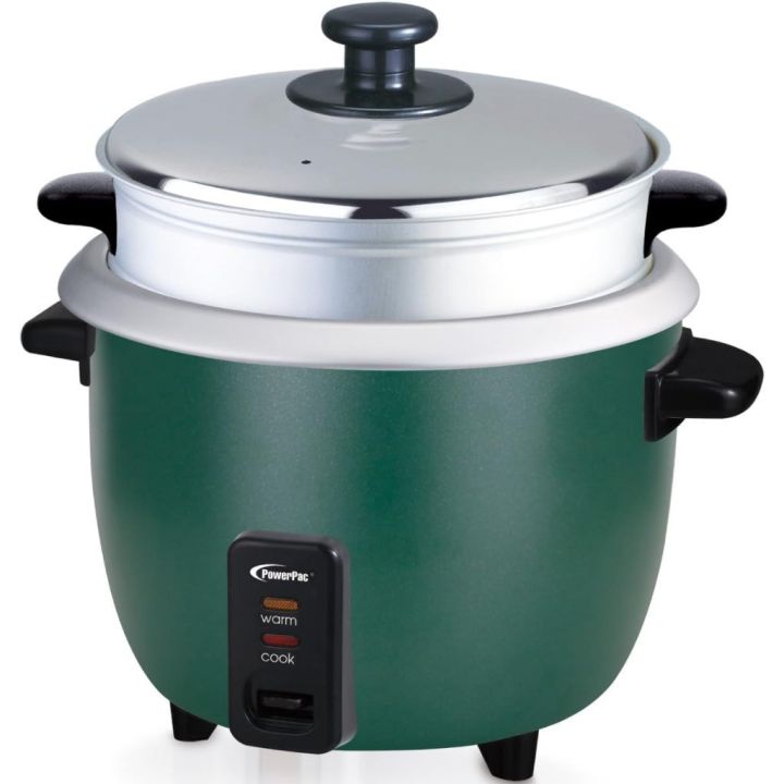 PowerPac PPRC8 1.8L Rice Cooker with Steamer and Aluminium Inner Pot ...