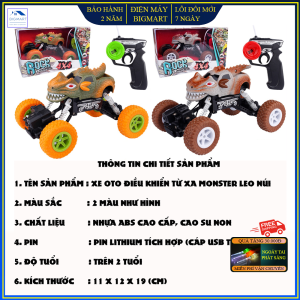 Đồ chơi xe ô tô địa hình điều khiển từ xa MONTER thiết kế bền bỉ độc đáo tự giữ thăng bằng tự lật khi đổ bảo hành 2 năm