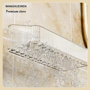 [COD] Treo Tường Mỹ phẩm lưu trữ giá không có lỗ yêu cầu nhựa góc tường kệ tổ chức phụ kiện phòng tắm