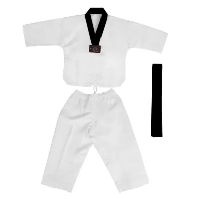 【Qop hot】 Children & Adults Wear-Resistant Breathable Karate Suit Training Performance Clothes New 110-190CM Taekwondo Dobok Uniform