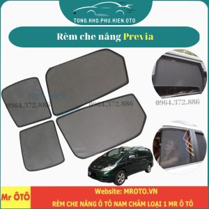 Rèm che nắng xe Toyota Previa 1999 2011-Hàng Loại 1 Mr Ô Tô vải dày chống nắng tốt dễ lắp đặt vừa khít-Hít nam châm