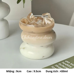 Cốc Thủy Tinh Sâu Bướm 430ml Cốc Nước Uống Nước Thủy Tinh Cốc Ảnh Đạo Cụ Trang Trí Nhà Cửa -Chihirostore.decor