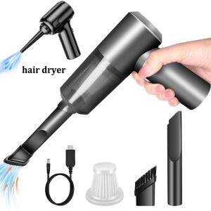 Portable Mini Car Household Vacuum Cleaner Handheld Wireless 3-in-1 High Suction Cleaning Accessory