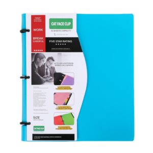GENENIC Thickened Loose-leaf File Folder Waterproof 3 Ring 3 Hole Punched Lined Paper Filler Paper Portable Notebook Binder Office Stationery Supplies