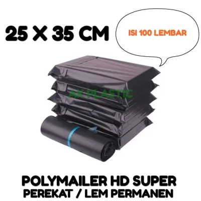 Plastik Packing Plastik Polymailer 25X35 Bungkus Online Kuat dan Lentur isi 100 Lembar