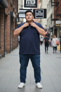 WAFFLE CLASSIC POLO T-SHIRT PLUS SIZE MENS WEAR STRETCHABLE