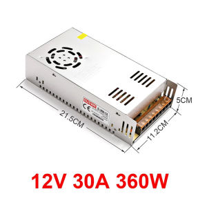 🔝 Original 【24 hours delivery】DC 12v Power Supply 30A 360w / 30ampere / 360watts for Radio Base 13.8V LED Strip Light 12V CCTV and led module sign centralized