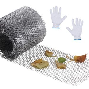 Mesh Gutter Guards Anti-rust Gutter Protection Covers 6m/19.68ft Length Mesh Guards Leaf Protector to Avoid Roof Clogged Downspouts vividly