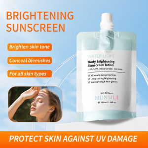 Aqua Glow Body Sunblock Lotion SPF50+ PA+++ Hydrating Sunscreen Lightweight Non-Sticky UV Protection Brightening Skincare for Face and Body