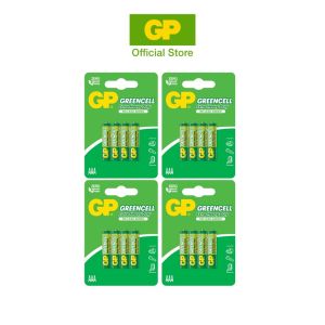 (4 card bundle) GP Carbon Zinc Greencell 4 AAA Battery