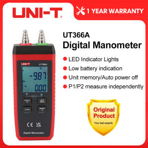 UNI-T Digital Manometer UT366A Air Pressure Gauge Handheld Pressure Differential Detector Pressure Measuring Device
