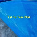 ( Khổ cao 1.2m) Tấm tôn nhựa phẳng Caro lấy ánh sáng màu trắng đục/ màu xanh che nắng mưa. 