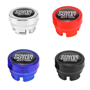 Power Socket Plug Cover Hollow Caps Car Lighter Outlet Cover Dustproof Plug Caps Auto Interior Accessories