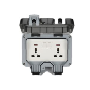 TEP Outdoor Waterproof Socket Outdoor IP66 Surface Mount Rainproof Outdoor Switch Socket 118 Type Splashproof Junction Box Bathroom Box