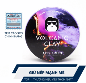 Sáp Vuốt Tóc Volcanic Clay Nitro Wax Bột tạo phồng ASH Xịt giữ nếp APE by Apestomen