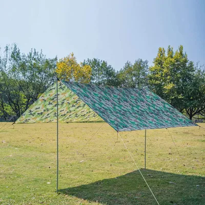 Foldable Camouflage Tent for Camping and Hiking Lightweight Durable Sun Shade