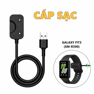 Cáp sạc cho Galaxy Fit 3 SM-R390 - Tích hợp từ tính và truyền dữ liệu - Phù hợp với vòng tay thông minh Samsung
