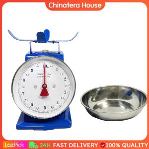 10Kg Multifunctional Kitchen Scale with Detachable Tray Stainless Steel Mechanical Scale for Farmhouse Decor & Meal Prep