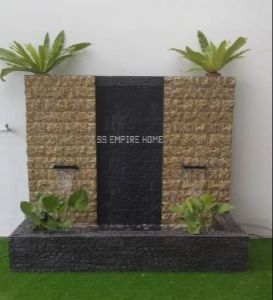 Feng Shui W05-B Fiberglass 6x3x5 Wall Water Pond Kolam Air Garden Water Feature 风水流水喷泉瀑布池 Koi Fish Outdoor Waterfall D