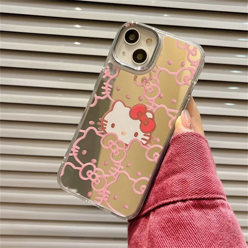 Sanrio Hello Kitty Pink Edge Phone Case For Iphone 14 13 11 12 Pro