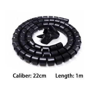 Cable Wires Organizer Tube Cable Coiled Tube Cables Management Sleeve Flexible Spiral Tube Cable Organizer Cord Protector Wire Storage Cable Winder Flexible Cord Bundler