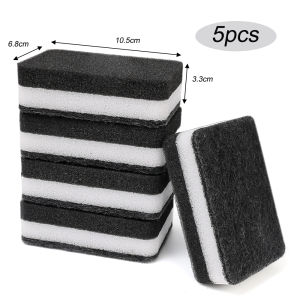 【On Sale】5Pcs Oil Scouring Pad Dishwashing Tools Sponge Set Double Sided Magic Sponge