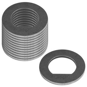 12 Pack 1" ID x 1-11/16" OD Trailer Axle Spindle D Shape Washer