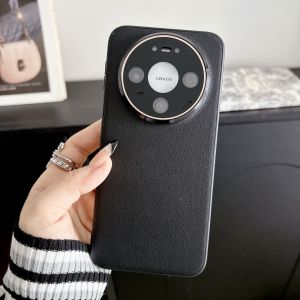 Shockproof Plain Leather Matte Case For Huawei Mate 80 Pro Mate80Pro Max Slim Built-in Camera Protection Phone Covers Funda