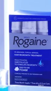 Rogaine Men’s Minoxidil 5% Foam Hair Regrowth Hair Loss Topical Treatment 60g Hair Teatment No.1[Fast Shipping]