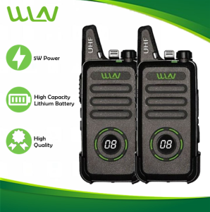 Wln KD-C1 Plus 2W UHF 400-470MHz 16 Channel Walkie Talkie Two Way Radio-SET OF 2