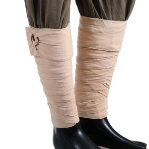 Medieval LARP SCA Viking Putties Leg Wraps With Clasps Vintage Mens Viking Pirate Costumes Cosplay Accessories2026