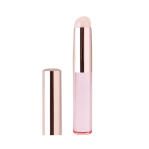 แปรงทาปาก แบบซิลิโคนพร้อมฝาปิด แปรงแต่งหน้าหัวกลม พกพาสะดวก พร้อมส่ง