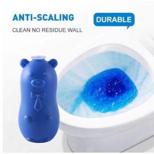 K.1pcs Little Bear Blue Bubble Toilet Cleaner Toilet Bowl Cleaner disinfectant Automatic bleach Deodorant Water tank circulating cleaner Toilet cleaning agent