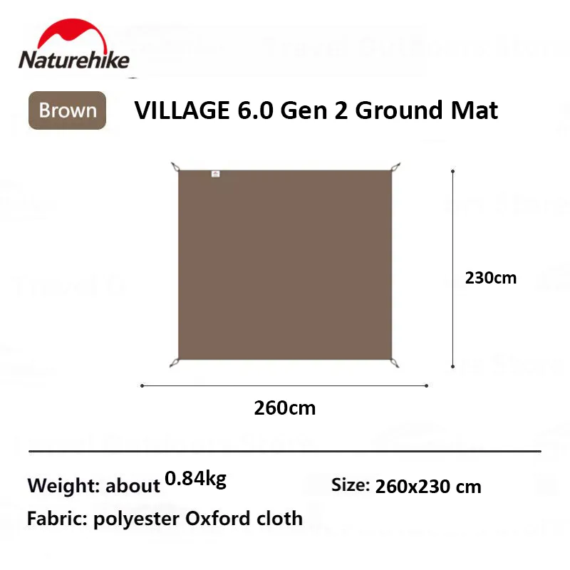 Naturehike Village 6.0 Gen 2 | 13 Tent Ground Cloth Sheet Camping