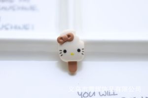 Sticker Charm 3D chủ đề Gấu nâu 22 bán lẻ DIY Mayto nhựa cứng gắn Dép Cross Dép Sục Cá Sấu JB-249