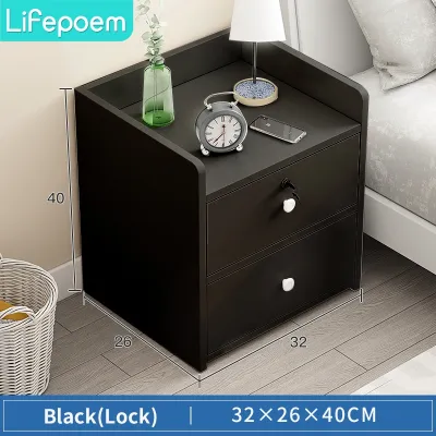Bedside Table With Locker Side Table Coffee Table Nightstand Side Cabinet Nordic Modern Style Bedside Table Meja Katil Tepi Sisi Keci