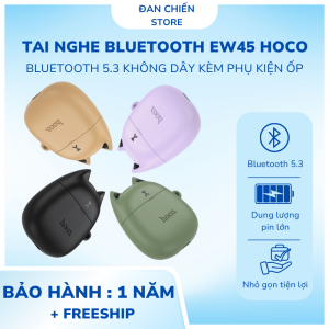 Tai Nghe Bluetooth Hoco EW45 bluetooth 5.3 TWS không dây kèm mic và phụ kiện ốp
