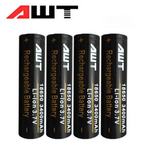 Authentic AWT 18650 Power Cell 3400mAh High Current Output Rechargeable Battery for Portable Energy Storage & Small Devices